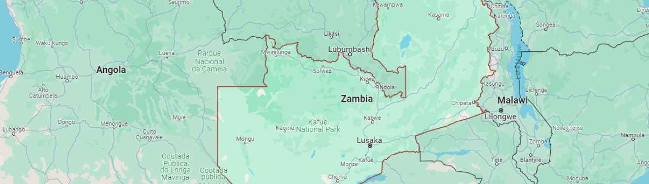 Zambia map